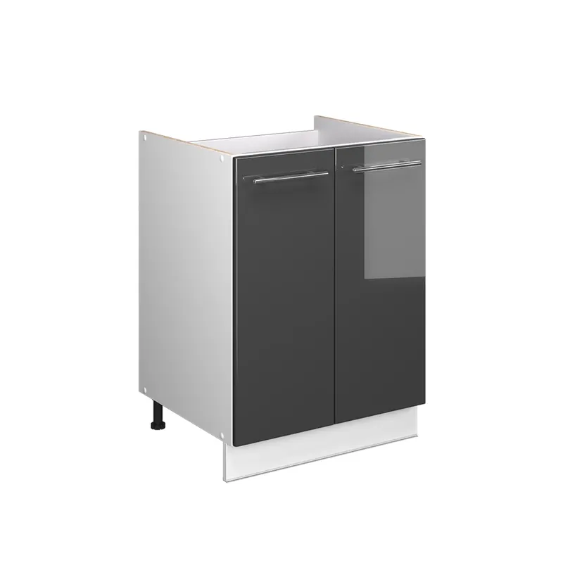 Skříňka pod dřez Fame-Line Antracitový vysoký lesk/Bílá 60 cm Vicco Akční Cena