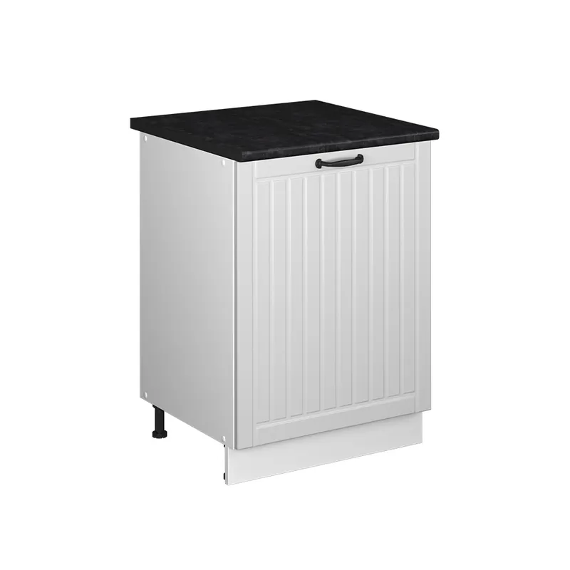 Cenový Hit Spodní skříňka kuchyňské linky Fame-Line Bílý venkovský dům/Bílá 60 cm 1 dvířka s pracovní deskou Vicco