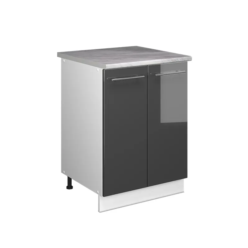 Skříňka pod dřez Fame-Line Antracitový vysoký lesk/Bílá 60 cm Vicco Akční Cena