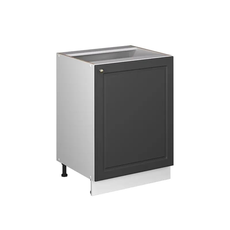 Spodní skříňka kuchyňské linky Fame-Line Anthrazit-Gold Landhaus/Bílá 60 cm 1 dvířka bez pracovní desky Vicco Levný