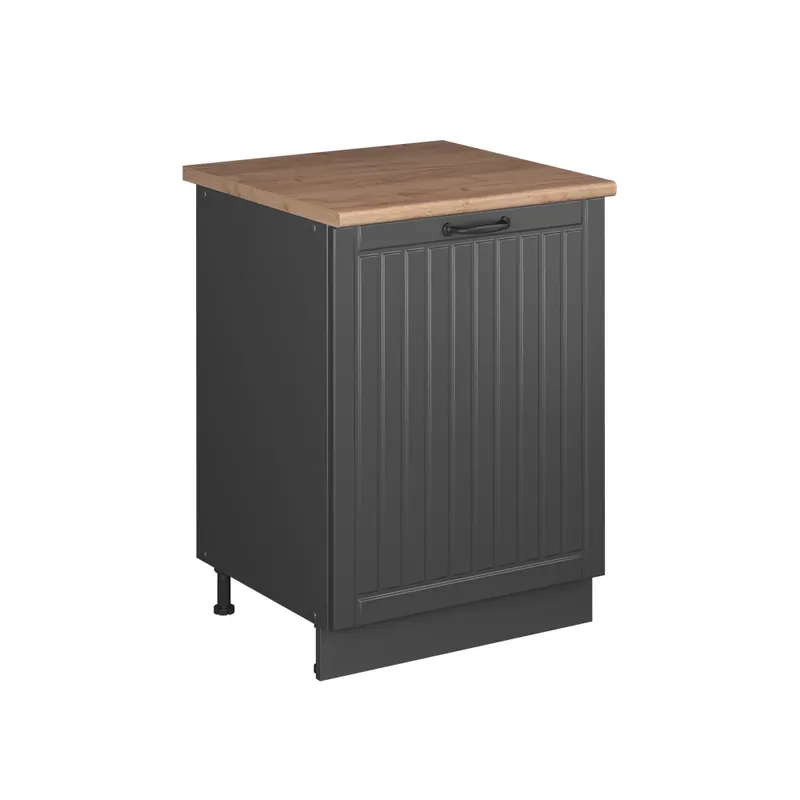 Spodní skříňka kuchyňské linky Fame-Line Tmavě šedá/Antracit 60 cm 1 dvířka s pracovní deskou Vicco Vrácení Zdarma