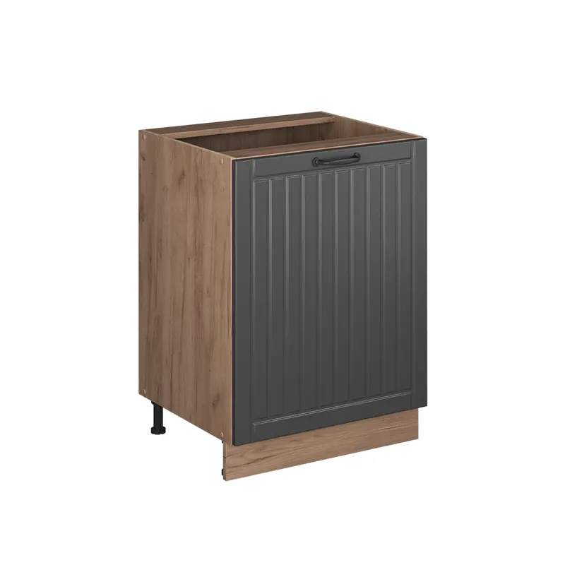 Spodní skříňka kuchyňské linky Fame-Line Tmavě šedá/Zlatý mocný dub 60 cm 1 dvířka bez pracovní desky Vicco Zlevněný