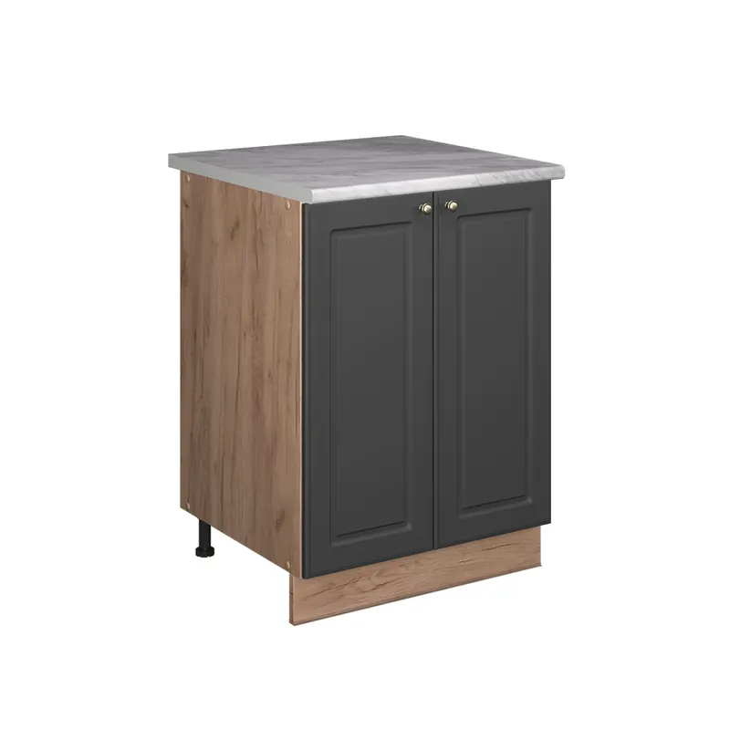 Skříňka pod dřez Fame-Line Anthrazit-Gold Landhaus/Zlatý mocný dub 60 cm Vicco Přímo Od Výrobce