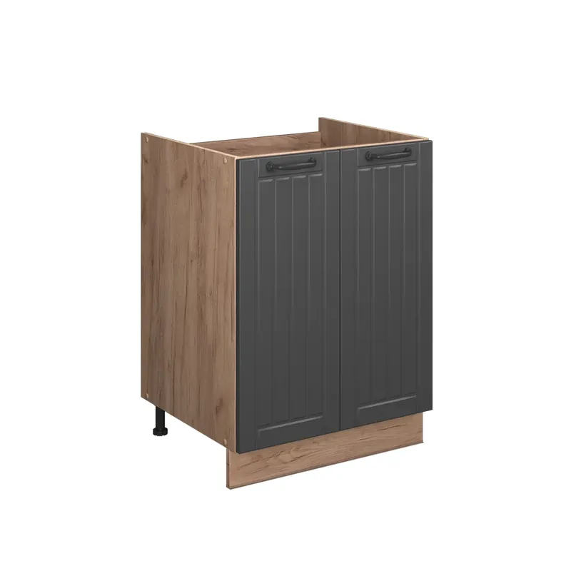 Must-Have Skříňka pod dřez Fame-Line Tmavě šedá/Zlatý mocný dub 60 cm Vicco