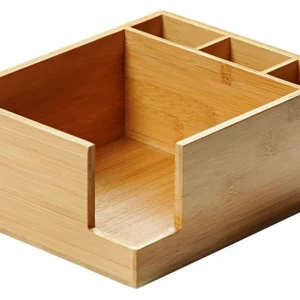 Aktuální Box na ubrousky a příbory, bambus 21,5 x 18 cm