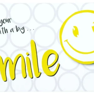 Vysoce Kvalitní Dekorativní deska, Smile 23,5 x 14 cm