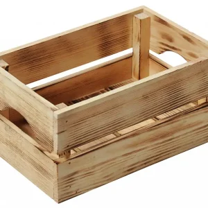 Dřevěná opálená bedýnka 30 x 20 x 15 cm Časově Omezené