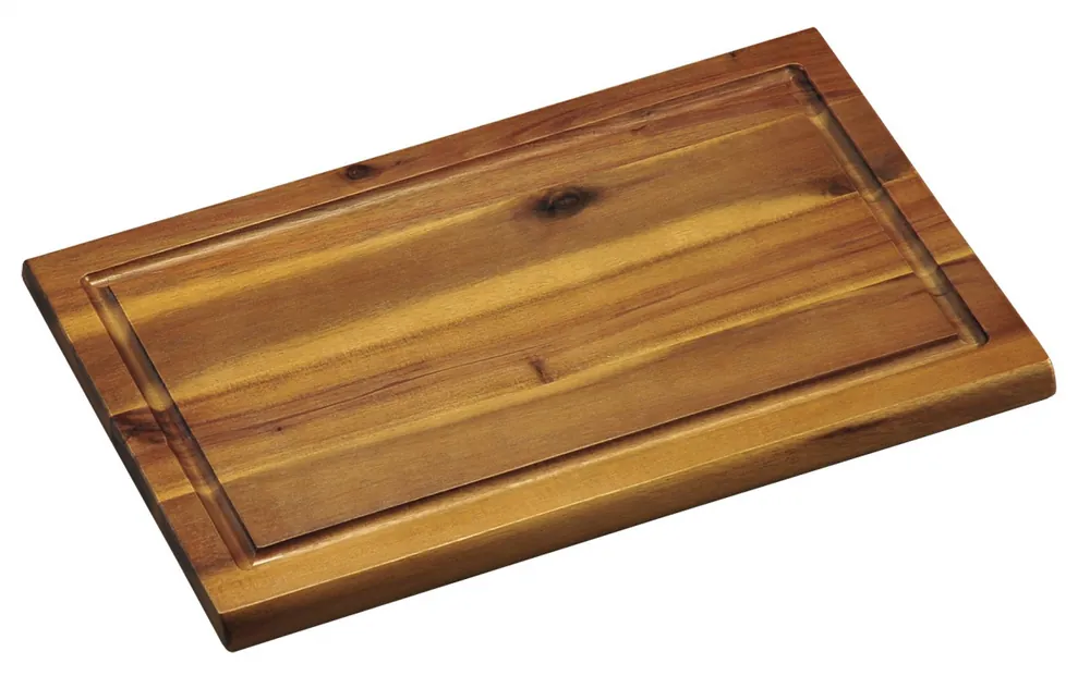 Nová Kolekce Krájecí prkénko s dřážkou akátové dřevo 31 x 21 cm