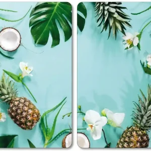 Multifunkční skleněná deska 2 ks, motiv Tropical Značkový