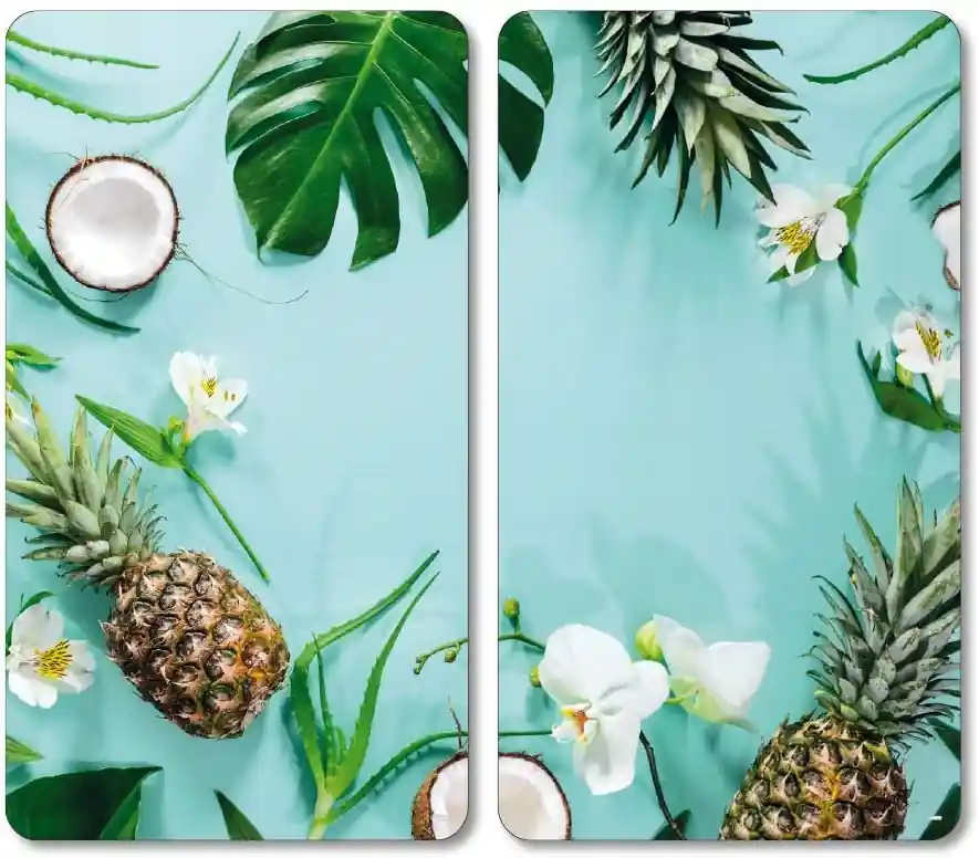 Multifunkční skleněná deska 2 ks, motiv Tropical Značkový