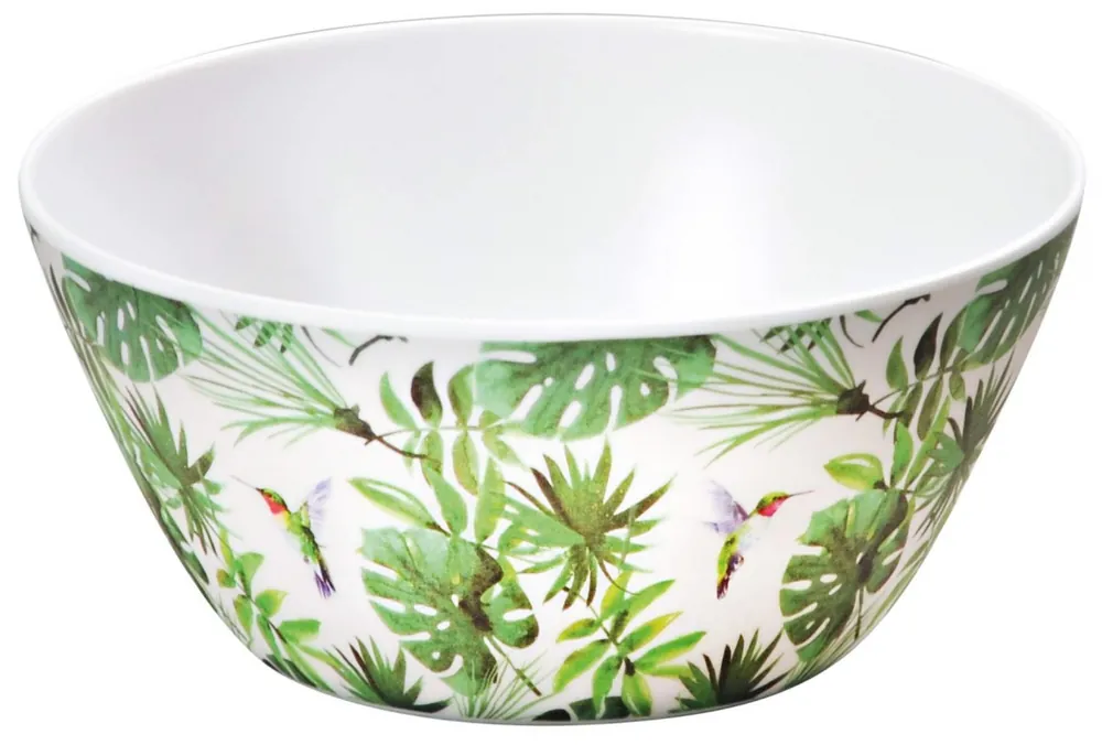 Plastová miska na ovoce a saláty, průměr 25 cm, výška 11 cm, motiv tropical Vrácení Zdarma