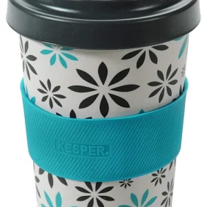 Levný Kelímek na kávu melaminový s dekorem Flowers, 400 ml
