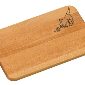 Tovární Cena Prkénko z buku, Kočka 23 x 15 cm