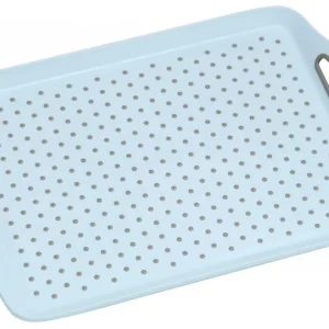 Must-Have Servírovací tác plastový, protiskluzový modrý 45,5 x 32 cm