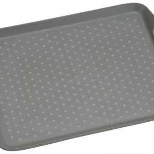 Servírovací tác plastový, protiskluzový šedý 45,5 x 32 cm Ověřený
