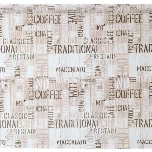 Servírovací tác, kávová písmena 48 x 30 cm Vrácení Zdarma