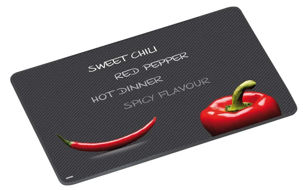Finální Výprodej Skleněná řezací deska, paprika a chilli, 20 x 30 cm