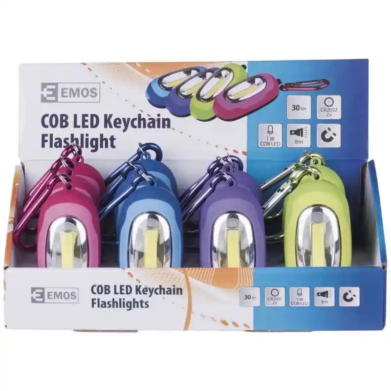 Akční Nabídka LED svítilna plastová, 1x COB LED, na 2x CR2032, 12ks