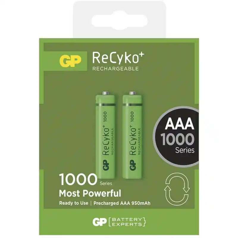 Nejprodávanější Nabíjecí baterie GP ReCyko+ 1000 HR03 (AAA), krabička