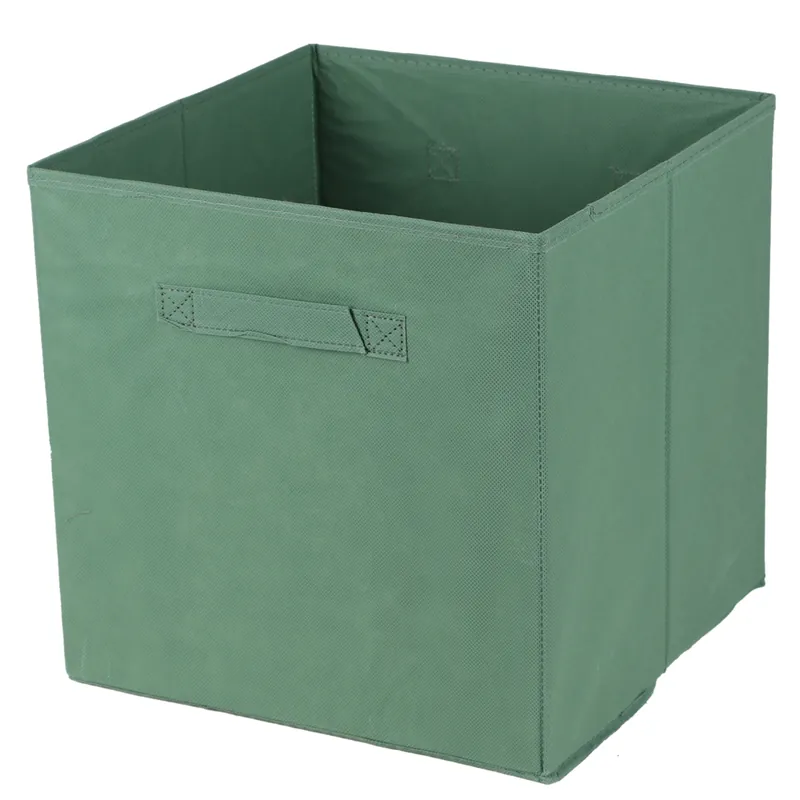 Víkendová Akce DOCHTMANN Box do kallaxu, úložný box textilní, zelený 31x31x31cm