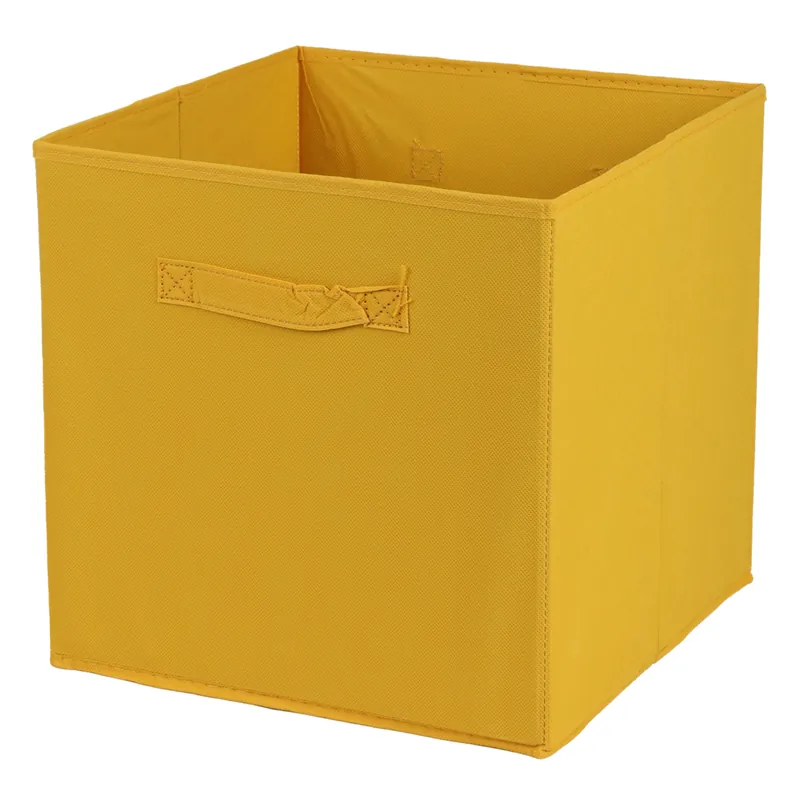 Tovární Cena DOCHTMANN Box do kallaxu, úložný box textilní, žlutý 31x31x31cm