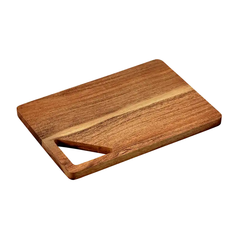 Aktuální KESPER Krájecí prkénko z akácie s otvorem 28x19x1,5cm