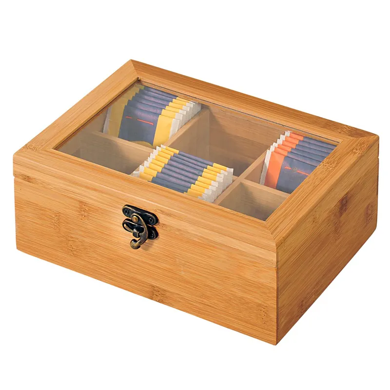 KESPER Úložný box na čajové sáčky 6 přihrádek 21x15x8,5cm Poslední Šance