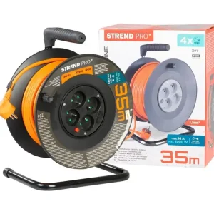 Kabel prodlužovací buben 35m 4 zásuvky STREND Cenově Výhodný