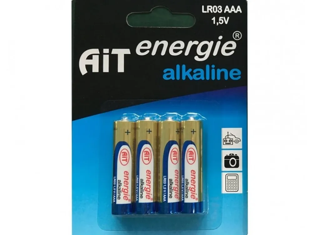 Dokud Zásoby Vydrží Baterie AiT Alkaline LR03 AAA 4ks blistr