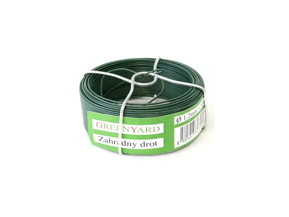 Drát vázací 0,8mm/75m PVC zelený GREENYARD Cenový Hit