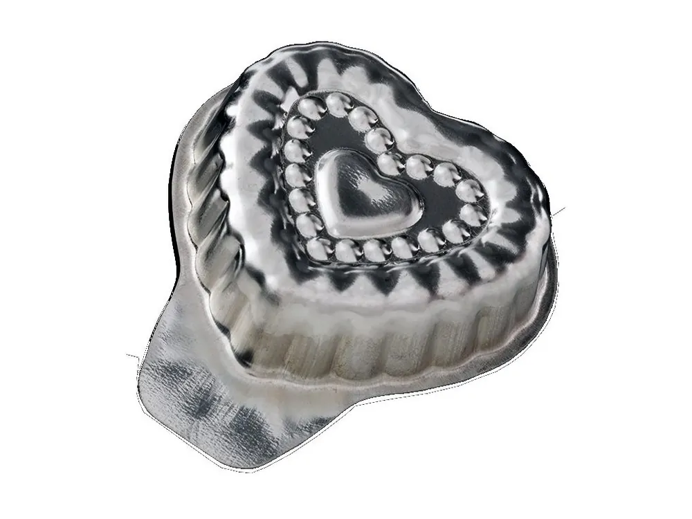 Vysoce Kvalitní Formička srdíčko 35x38mm 20ks CZ