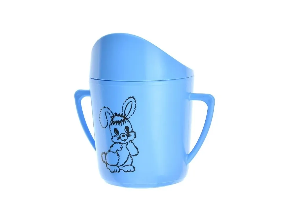 Akční Cena Hrnek kojenecký plast 250ml potisk modrý CZ