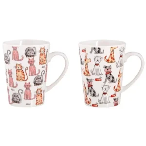 Víkendová Akce Hrnek porcelán 460ml KOČKA a PES