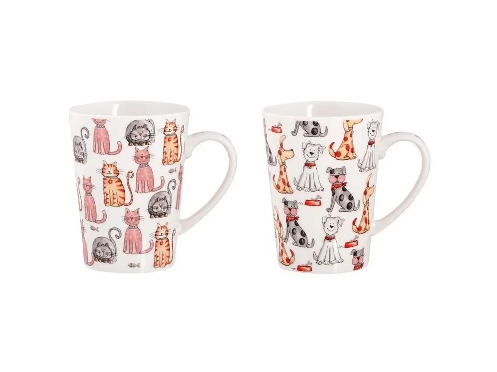 Víkendová Akce Hrnek porcelán 460ml KOČKA a PES