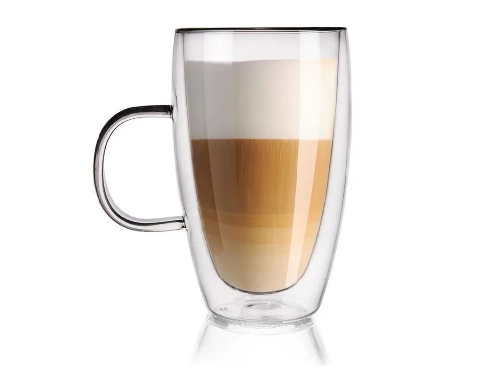 Hrnek sklo 430ml dvoustěnný ucho ORION Nová Kolekce