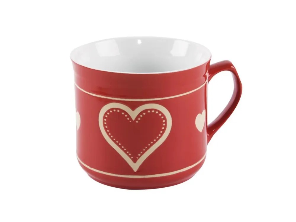 Levný Hrnek vařák porcelán 500ml SRDCE