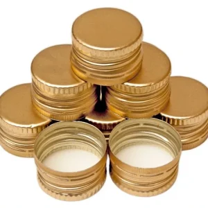 Uzávěr PP 28x18mm alkork, závit, pojistka, zlatý Super Cena
