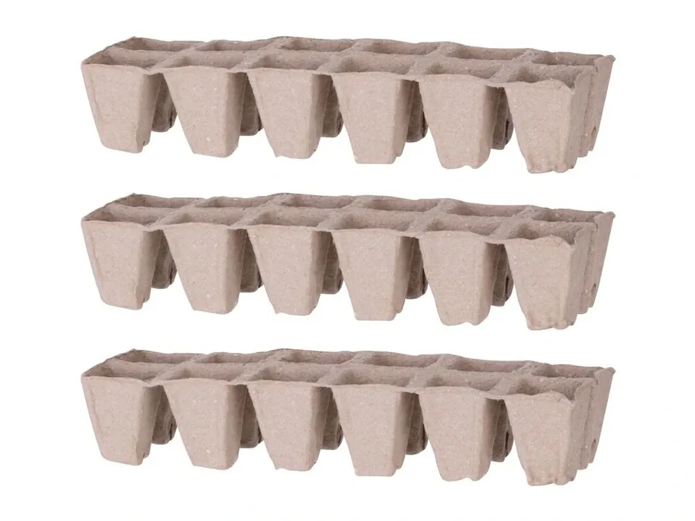 Akce Sadbovač papírový HERRISON 12 buněk 4,5x4,5x5,5cm bal.3ks
