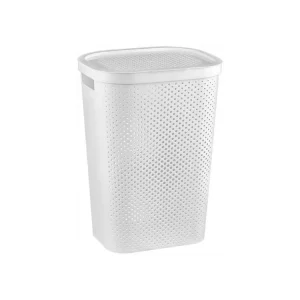 Koš špinavé prádlo 60L INFINITY DOTS bílá Zlevněný