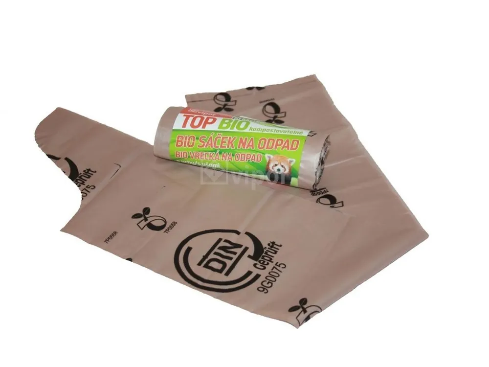 Pytle na odpad BIO 20L/10ks, 40x57cm, 10µm, s uchy BIO hnědá Rychlé Dodání
