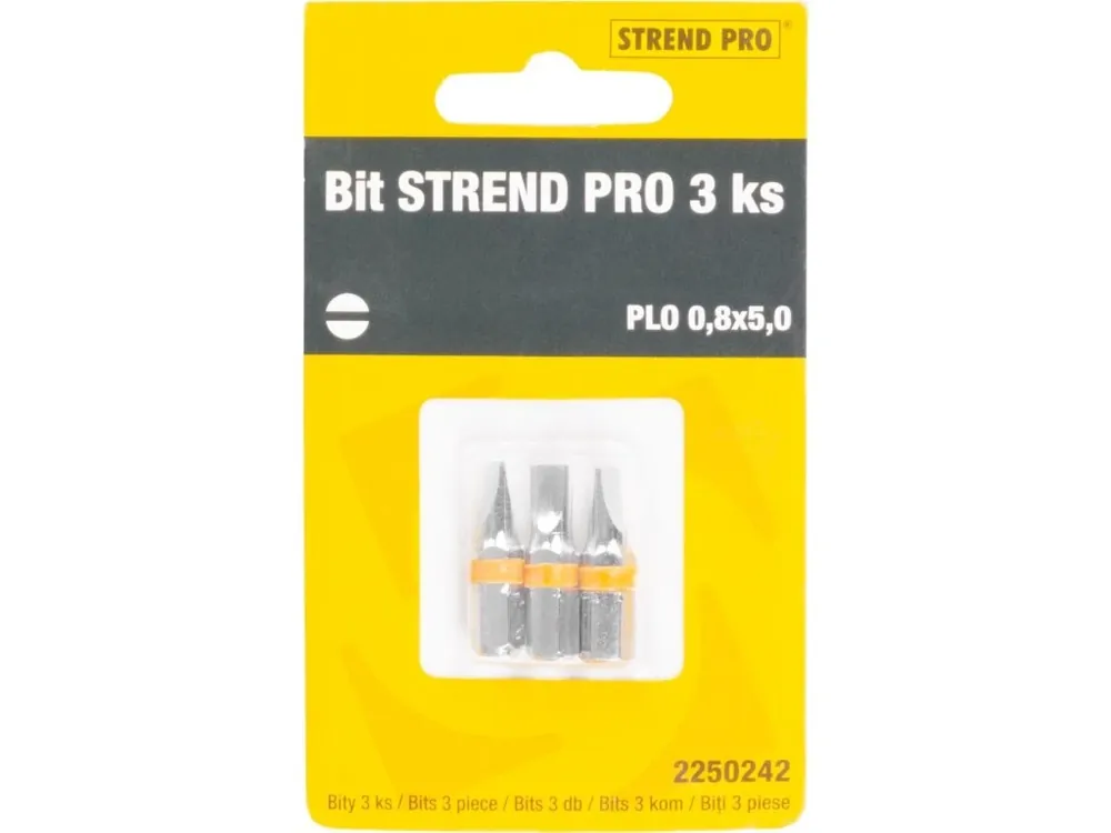 Sleva Bit plochý 0.8x5mm 25mm S2 STREND PRO 3ks