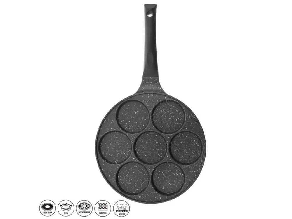 Pánev na lívance granit ¤27cm 7x oko GRANDE vč. indukce Jen Po Omezenou Doba