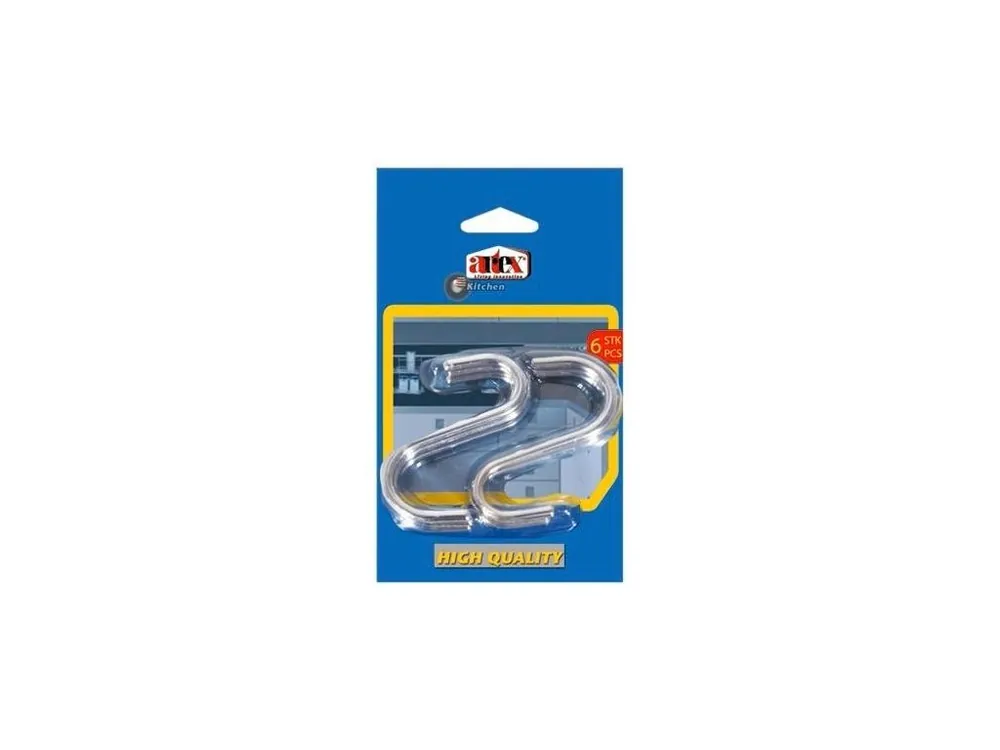 Háček S chrom 7cm 6ks ARTEX Originální