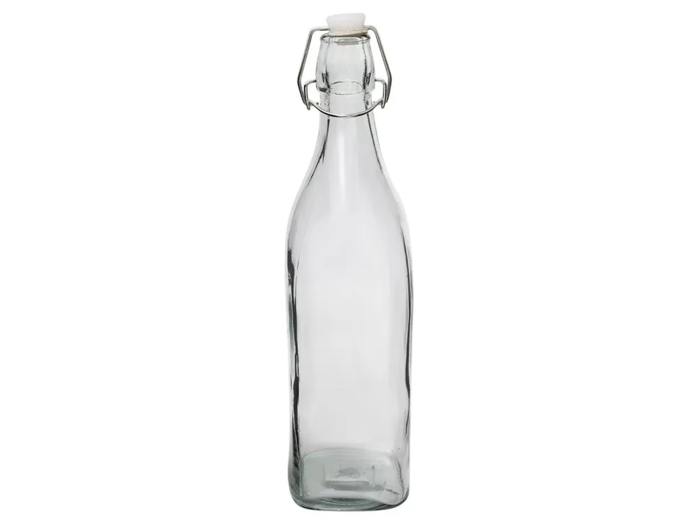 Láhev sklo patentní uzávěr 1000ml hranatá BUTY Dokud Zásoby Vydrží