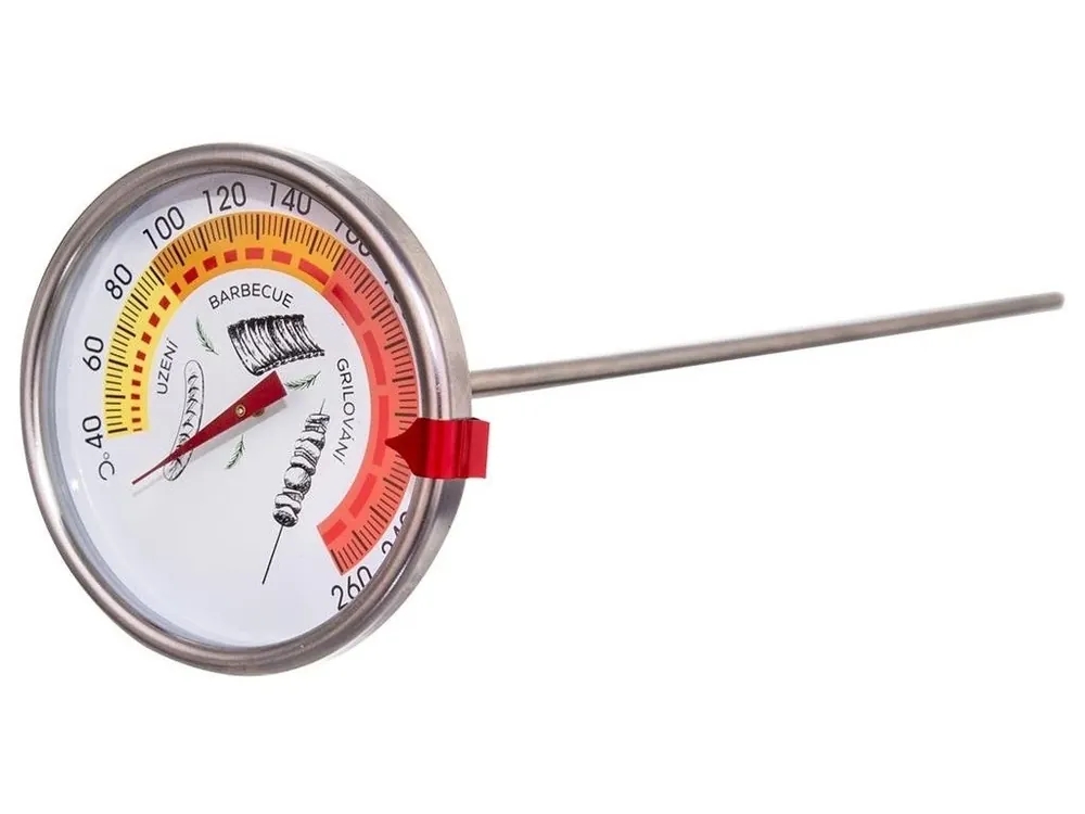 Odeslání Ihned Teploměr do udírny 40-260°C s hrotem a klipem ORION