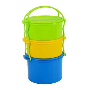 Jídlonosič plast 2x1,5L + 1x2L KOMBI barevný Vysoce Kvalitní