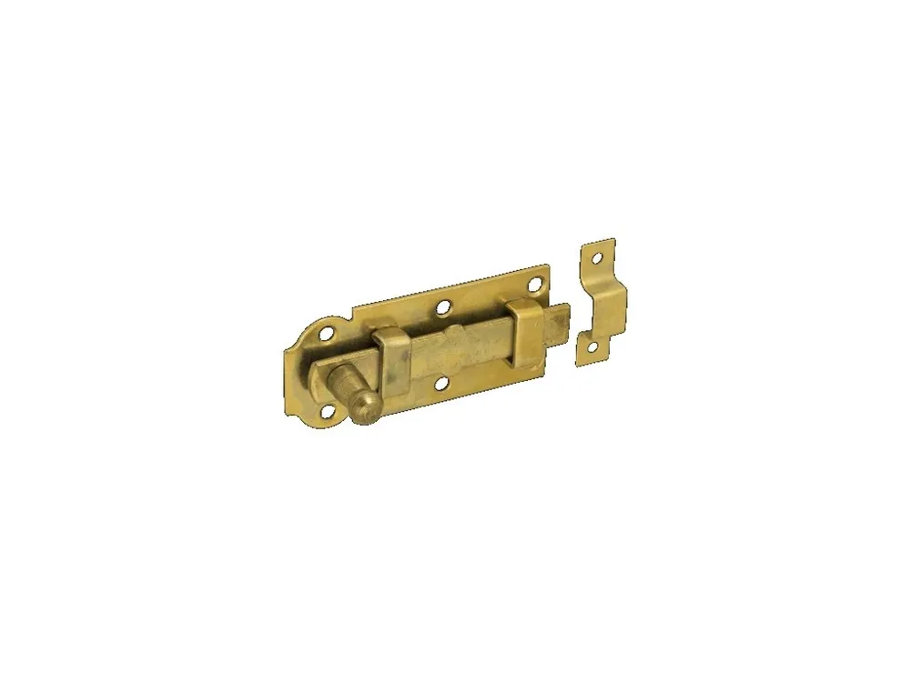 Zástrč petlice 140x55mm s protikusem Zn žlutá Levný