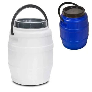 Přímo Od Výrobce Barel 12L plast s uchem, atest STERK bílá/modrá