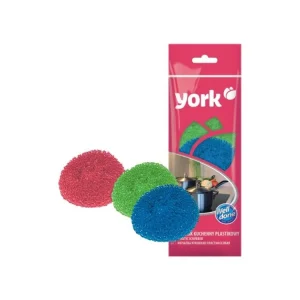 Drátěnka plast 3ks 36g YORK Cenová Bomba