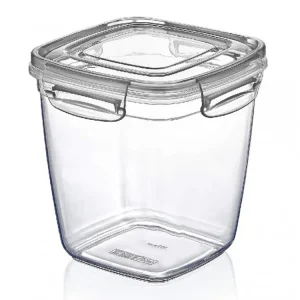 Výprodej Dóza 0,575L čtverec vysoká s těsněním LOCK&FRESH
